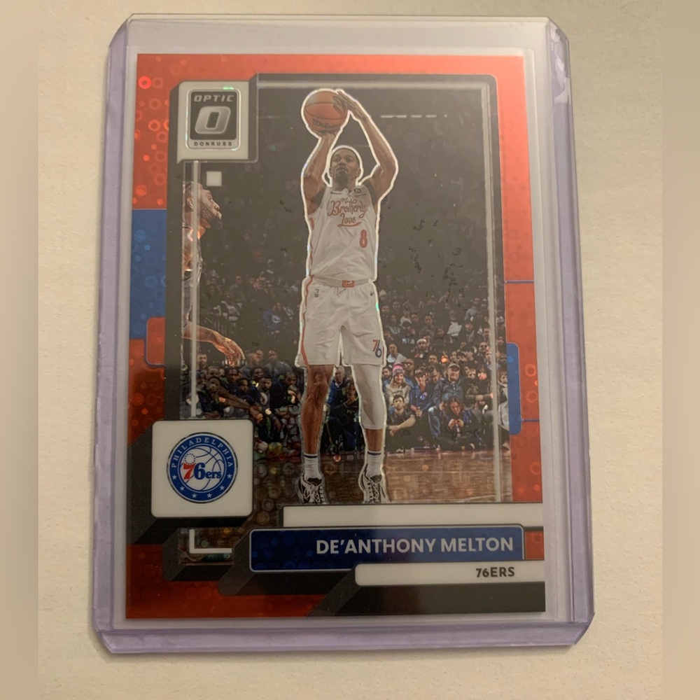 2022-23 Panini Donruss Optic Red Fast Break Prizm /75 De'Anthony Melton #35